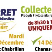 A vos agendas ! PERRET RHONE ALPES collecte 2024 PPNU/ 4 dates 5 sites